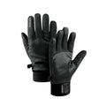 Guantes unisex multifuncionales, con forro interior de terciopelo, negro