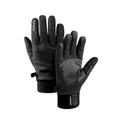 Guantes unisex multifuncionales, con forro interior de terciopelo, negro
