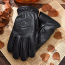 Guantes Vintage Cuero genuino, color negro