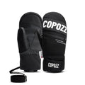 Guantes de esquí impermeables, bolsillo con cremallera, color negro