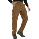 Pantalón de hombre con elástico en los laterales de la cintura, comodidad, ligereza y flexibilidad para los movimientos - marrón.