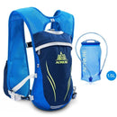 Mochila de hidratación de 5 litros con recarga de agua de 1,5 litros.