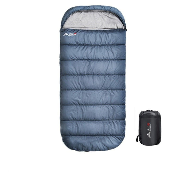 Saco de dormir ancho con capucha