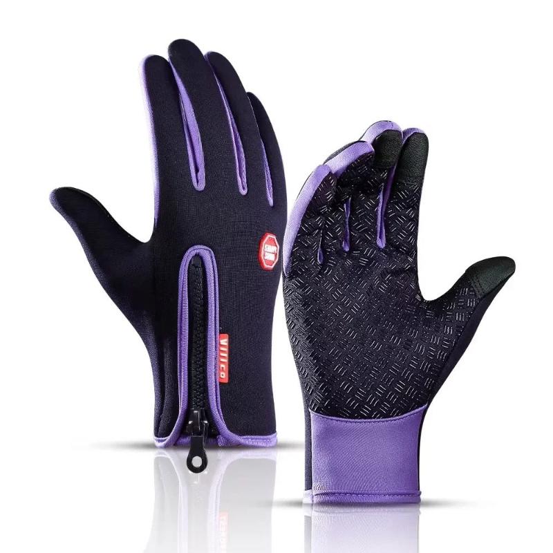 Guantes de invierno impermeable, color púrpura