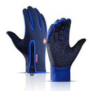 Guantes de invierno impermeable, color azul