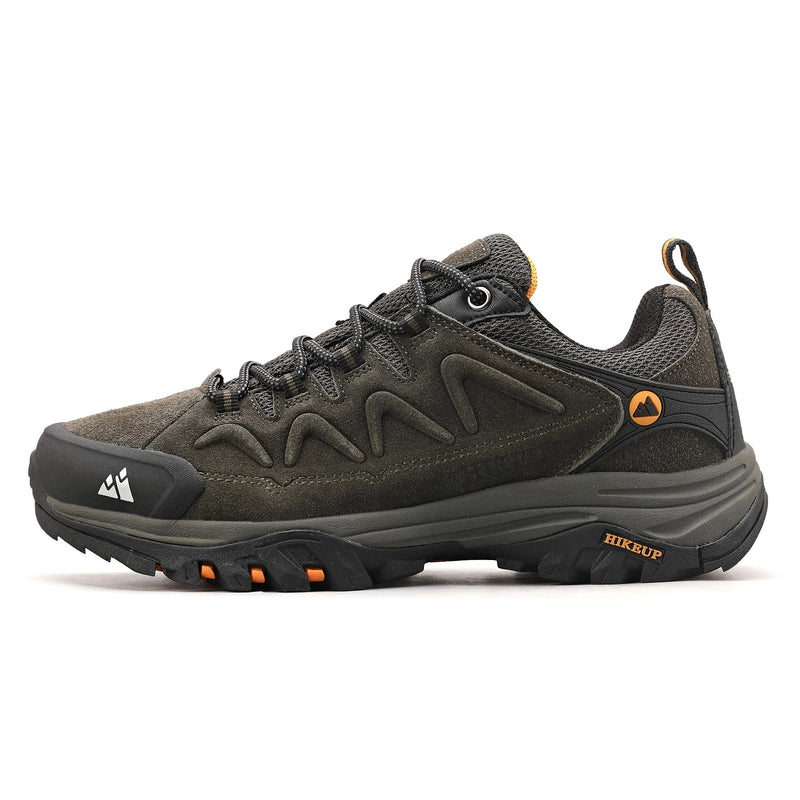 Zapatillas de senderismo y trail running para hombre con puntera anticolisión y suela antideslizante en color verde